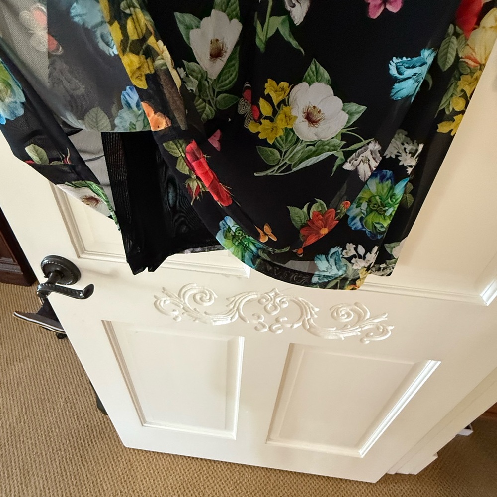Alice + Olivia Multicolor Floral Long Sleeve Dress - Picture 3 of 5